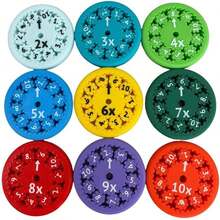 1pc Math Fact Spinner Tool, Rotation Multiplication Division Tool, Math Facts Toy, Holiday/Birthday Gift (Random Color) - Multicolor - View 6