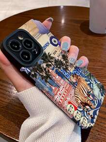 Ốp điện thoại bằng da PU chống rơi Tiger Puzzle Tương thích với Apple 11, Apple 12 Pro Max, IPhone 14 Pro Max, Apple 15 và các mẫu điện thoại khác - Nhiều màu - Xem 1