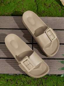 EVA Beach Shoes Outdoor Water Shoes Fashionable Thick-Soled High-Heeled Casual Slippers For Women, Soft Bottom For Indoor & Home Use