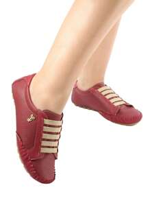 Women Wedge Sneakers - 紅色 - 查看 1