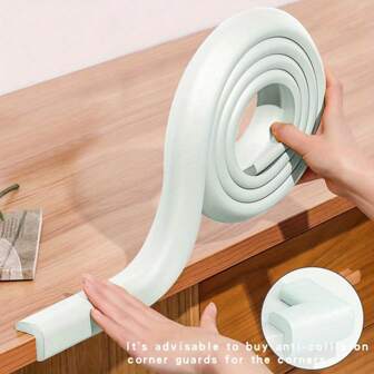 2m Baby Proofing Edge And Corner Guards, Table Corner Protectors For Baby, Child Safety Foam Bumper Strip With Adhesive Tape Baby Shower Family Decorations Gifts