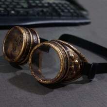 1 件蒸汽朋克眼镜，适用于万圣节派对角色扮演服装道具