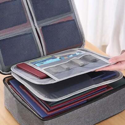 WHICHLIFE 1pc Portable File Bag Back To School