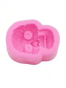 1 Khuôn silicon hình đầu lâu, thích hợp để làm mặt dây chuyền trang sức, nam châm tủ lạnh, đồ trang trí Halloween - Hồng - Xem 7