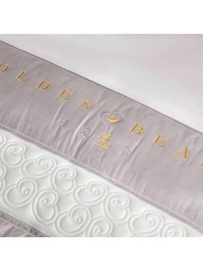 1pc Elegante European Geborduurde Patchwork Compartment Pillow, Medium Height Sleeping Moisture Wicking Breathable Home Bedding Living Room Bedroom view 8