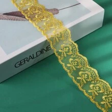 Encaje bordado con flores de 10 yardas de largo para hacer bouquets, cajas de regalo y accesorios para la ropa de niños, juguetes, muñecas, ropa de mascotas y otros accesorios - Multicolor - Ver 13