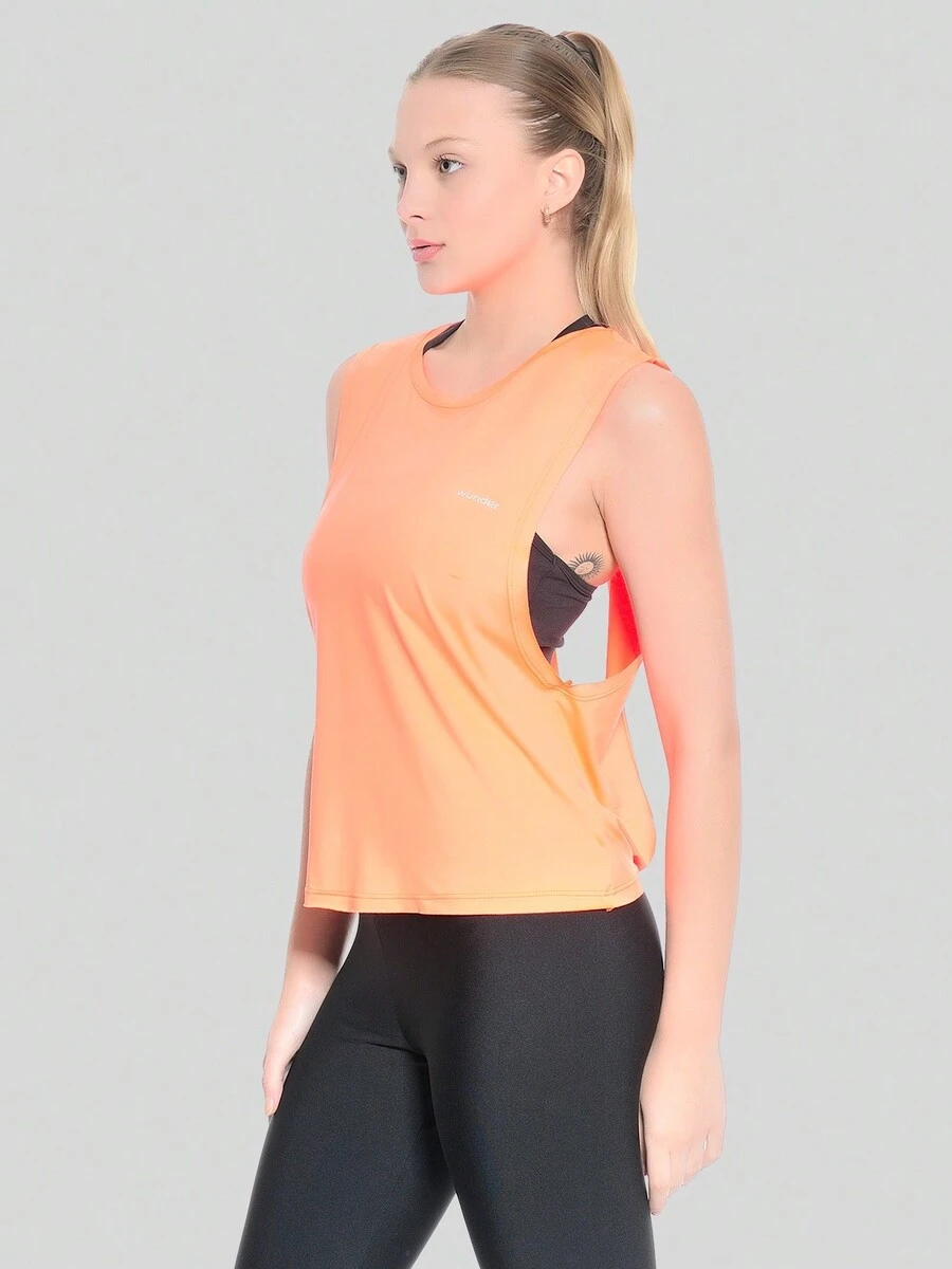Women Sports Tees & Tanks - 橘色 - 查看 1