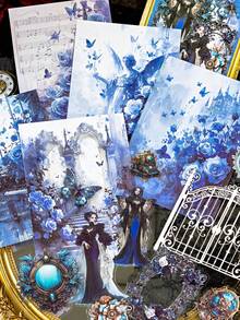 15pcs Dark Fantasy Sticker Set For Diary, Bullet Journal, Laptop, Etc. - Multicolor - View 8