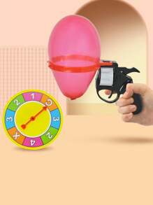 Russian Roulette Balloon Gun Prank Toy, Party Water Pistol For Interactive Game - Multicolor - View 4