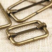 10pcs Metal Braided Bag Lock Buckle Slider Adjuster With Rectangular Ring Buckle For DIY Bag Accessories - Multicolor - View 5