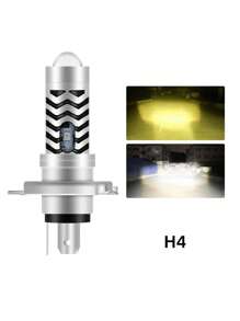 Faro de LED foco delantero bombilla de alto brillo luz antiniebla de doble color CSP H4, P15D, H6, para motocicleta - Plateado - Ver 3