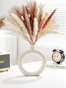 Sturdy Plastic Round Ring-Shaped Flower Vase, Suitable For Home Decor, Wedding Party, Desktop Display,Home Decor,Flower Vase,Centerpiece,Table Decor Room Decor Glass Vase