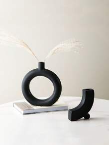 Sturdy Plastic Round Ring-Shaped Flower Vase, Suitable For Home Decor, Wedding Party, Desktop Display,Home Decor,Flower Vase,Centerpiece,Table Decor Room Decor Glass Vase