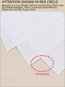 4pcs White DIY Cross Stitch Fabric, Thick Material With Even Threads, For Making Flat Finished Products. Available In 11CT And 14CT, With 6 Cutting Size Options.