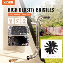 30 FEET Dryer Vent Cleaner Kit, 22 Pieces Duct Cleaning Brush, Reinforced Nylon Dryer Vent Brush With Complete Accessories, Dryer Cleaning Kit With Flexible Lint Trap Brush, Clamp Connectors - 黑色 - 查看 2