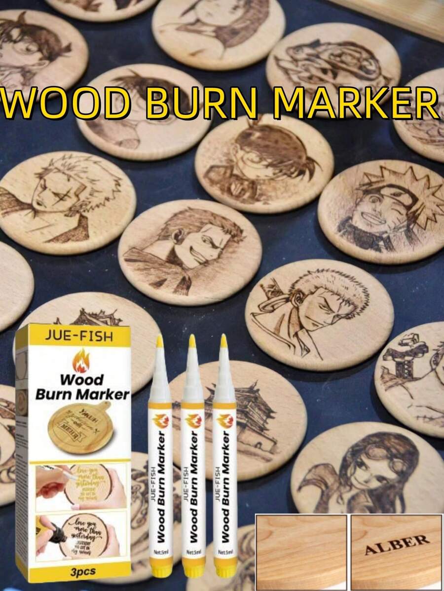 Wood Burning Marker DIY Wooden Coaster Cutting Board Branding Marker