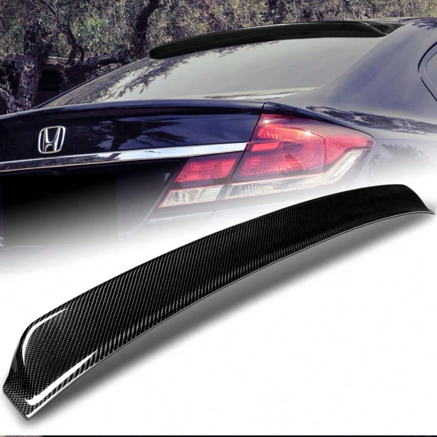 For 2006 2015 Hondas' Civic Sedan Real Carbon Fiber Rear Window Visor