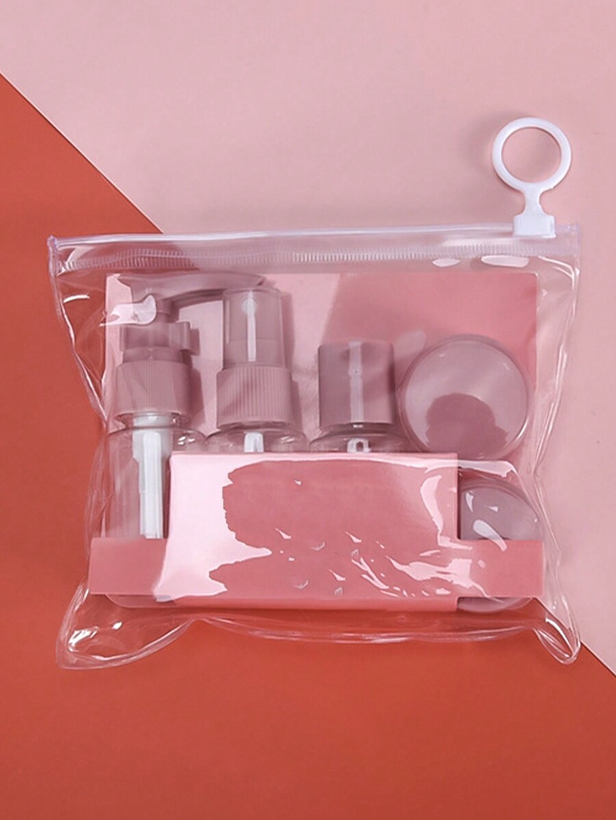 5pcs Travel Bottle Set, Spray Bottles And Pump Bottles For Cosmetics