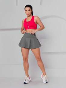 Women Sports Skirts & Skorts - 灰色 - 查看 6