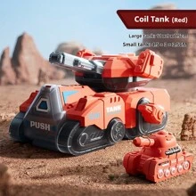 1pc Wind-Up Tank Toy, Simulated Combat Tank Model, Birthday Gift, Party Toy - Multicolor - View 5