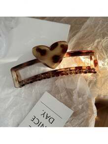 1pc  South Korean Maillard Leopard Pattern Fashion Large Hair Claw - Leopard - View 9