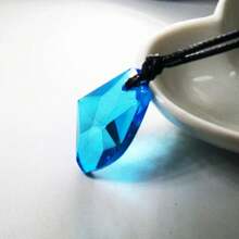 Classic TV Series H2o Necklace, Fashionable Polyresin Moonstone Pendant Just Add Water Blue Stone Mako Mermaid Accessories Movie Souvenir