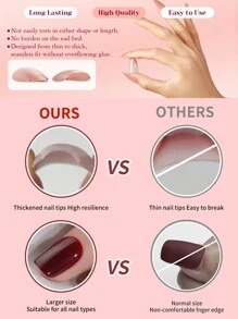 288 Peças (12 Cores Mistas) Unhas Postiças Curtas Ovais em Cores Nude, Marrom e Vermelho, Pontas de Acrílico Falsas de Cobertura Total, Unhas Postiças para Uso Diário e em Festas, com Caixa de Armazenamento, Suprimentos de Unhas Adequados para Mulheres e Meninas