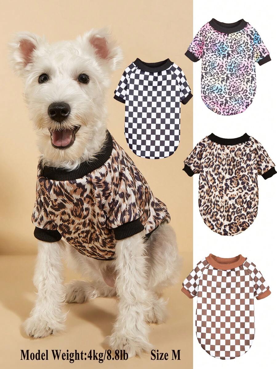 Áo hoodie in hình chó mèo, gấu bông ca rô phong cách Hàn Quốc, chủ đề thú cưng - Nhiều màu - Xem 1