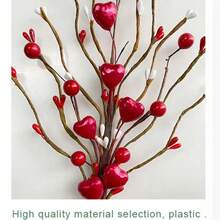 1pc Artificial Heart Shaped Flower, Suitable For Vase, Wall Decor, Party Decoration, Fake Flower