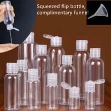 30ml/50ml/60ml Travel Bottles For Shampoo And Shower Gel, Flip-Top, Leakproof, Squeeze Container, 100ml/120ml Cosmetic Bottle, Reusable, , Family Essential