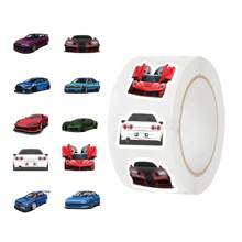 500pcs/Roll JDM Car Themed Washi Tape, For Scrapbooking, Envelope Sealing And DIY, With Polka Dots Pattern - Multicolor - View 3