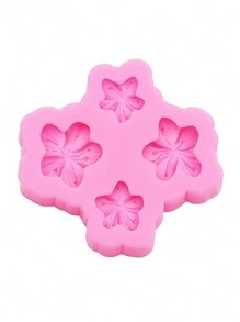 1 pièce Moule en silicone liquide en forme de fleur de sakura miniature, bijoux en résine DIY, pour fabriquer des pinces à cheveux, chouchous, breloques