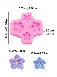 1 pièce Moule en silicone liquide en forme de fleur de sakura miniature, bijoux en résine DIY, pour fabriquer des pinces à cheveux, chouchous, breloques