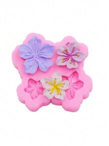 1 pièce Moule en silicone liquide en forme de fleur de sakura miniature, bijoux en résine DIY, pour fabriquer des pinces à cheveux, chouchous, breloques