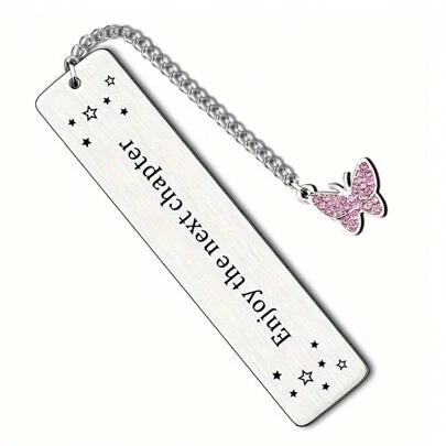 1入不鏽鋼書籤，高中畢業禮物，女兒生日禮物，同事晉升禮物，海外旅行禮物，享受書籤帶來的下一章