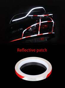 1 Roll Car Wheel Hub Reflective Sticker, Electric Bike Motorcycle Tire Warning Decal Modification Sticker, Personalized Creative Stickers, High Reflective Sticker - Sticker - View 9