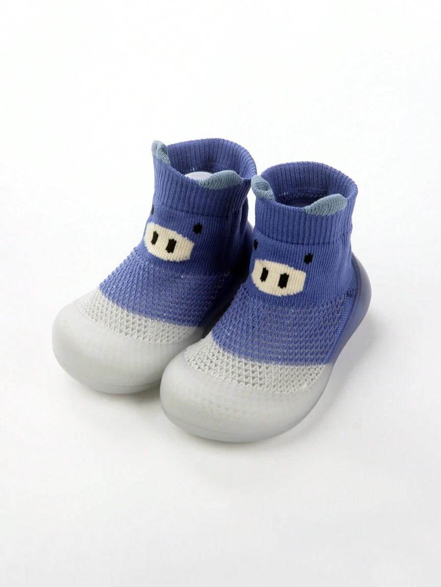 1 Pair Summer Kids Cartoon Mesh Breathable Soft-Sole Toddler Boys/Girls Anti-Slip Indoor Floor Shoes, Baby Sport Sneakers
