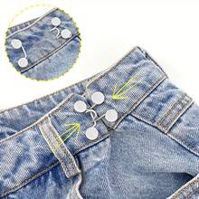 1入組，可調節腰扣-易拆卸，可定制合適的尺寸，縫紉用品，燙補補片，刺繡貼花，適用於夾克、衣服、背包、牛仔褲、T恤 - 彩色 - 查看 2