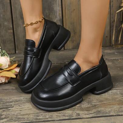 Women's Fashionable Loafers Shoes For Fall