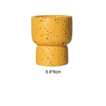 1pc Minimalist Natural Texture Cement Aromatherapy Candle Holder DIY Home Decorative Crafts Candlestick Best Gifts Birthday Graduation