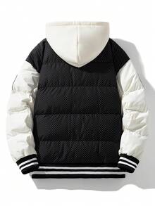 Nam Thu Đông Áo Đệm Dày Chống Lạnh Và Ấm Áp Hợp Thời Trang Thương Hiệu Có Mũ Trùm Đầu Đệm Áo - màu đen - Xem 2