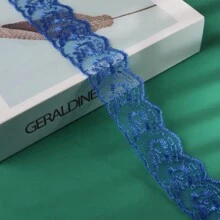 Encaje bordado con flores de 10 yardas de largo para hacer bouquets, cajas de regalo y accesorios para la ropa de niños, juguetes, muñecas, ropa de mascotas y otros accesorios - Multicolor - Ver 11