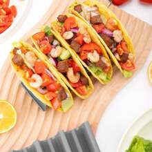 1 pieza Soporte para tacos de diseño práctico y minimalista con múltiples compartimentos - Gris - Ver 2