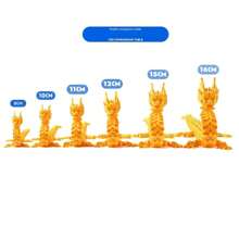 1pc 3D Printed Chinese Dragon Figurine, Moveable & High Precision, Creative Dragon Display/Play, Gift Idea (Please Refer To The Actual Product For Color Discrepancy As It Is 3D Printed)