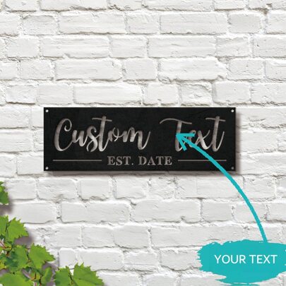 Custom Metal Sign, Personalized Metal Sign, Metal Signs Personalized, Outdoor Signs, Family Name Sign Metal, Last Name Metal Sign, Est Sign Multi-Functional, Reusable Exquisite, Modern, High-Quality, Contracted Custom, Personalized, Unique Ideal Gifts For Him Her For Graduation, For Weddings, For Housewarming Living Room, Bedroom, Tea Room, Home, Dining Room, Office, School, Garden
