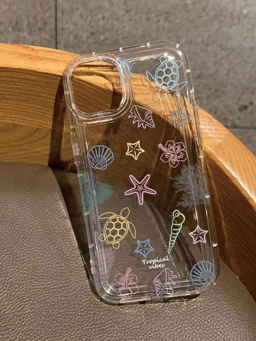 Funda transparente de verano con estampado de conchas marinas y tortugas, compatible con iPhone 11/12/13/14/15/15 Pro/15 Plus/15 Pro Max/7 Plus/8 Plus/X/Xs Max/Xr/11 Pro/12 Pro/13 Pro/14 Pro/12 Mini/13 Mini /11 Pro Max/12 Pro Max/13 Pro Max/14 Pro Max/14 Plus/6/6S/6 Plus/7/8/SE y compatible con Samsung Galaxy A54/A14/A12/A13/A15/A32/A33/A24/A52S/S20/S21/S22/S23/S24/S23 Plus/S24 Ultra