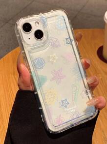 Funda transparente de verano con estampado de conchas marinas y tortugas, compatible con iPhone 11/12/13/14/15/15 Pro/15 Plus/15 Pro Max/7 Plus/8 Plus/X/Xs Max/Xr/11 Pro/12 Pro/13 Pro/14 Pro/12 Mini/13 Mini /11 Pro Max/12 Pro Max/13 Pro Max/14 Pro Max/14 Plus/6/6S/6 Plus/7/8/SE y compatible con Samsung Galaxy A54/A14/A12/A13/A15/A32/A33/A24/A52S/S20/S21/S22/S23/S24/S23 Plus/S24 Ultra
