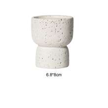1pc Minimalist Natural Texture Cement Aromatherapy Candle Holder DIY Home Decorative Crafts Candlestick Best Gifts Birthday Graduation