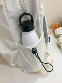 Casual Travel Backpack For College Students - White - View 6