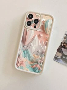 1 chiếc ốp lưng điện thoại chống sốc, đục lỗ, họa tiết khinh khí cầu, bảo vệ camera, tương thích với iPhone 11 Pro Max/12 Pro Max/13 Pro Max/14 Pro Max/15 Pro Max/ Tương thích với iPhone 16 Plus/ Tương thích với iPhone 16 Pro Max, tương thích với Samsung, tương thích với Redmi, tương thích với OPPO/ Tương thích với Realme, tương thích với VIVO, tương thích với Infinix, tương thích với Honor, tương thích với MOTO, tương thích với One Plus, phiên bản quốc tế, không phải phiên bản nội địa. - trắng - Xem 4